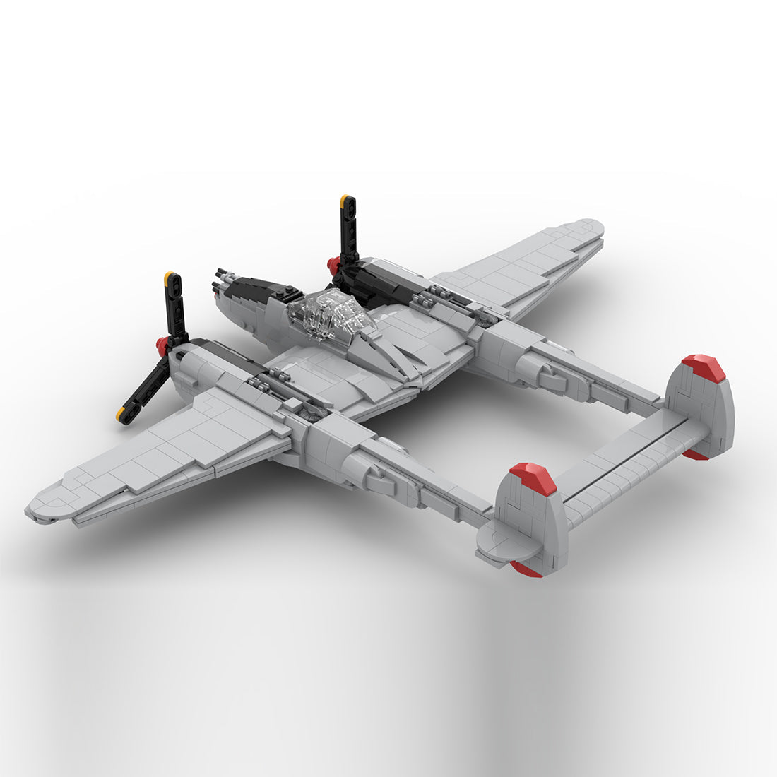 MOC - 251662 P - 38L Lightning 1:35 scale model Klemmbausteine - LesDiy - Klemmbausteine