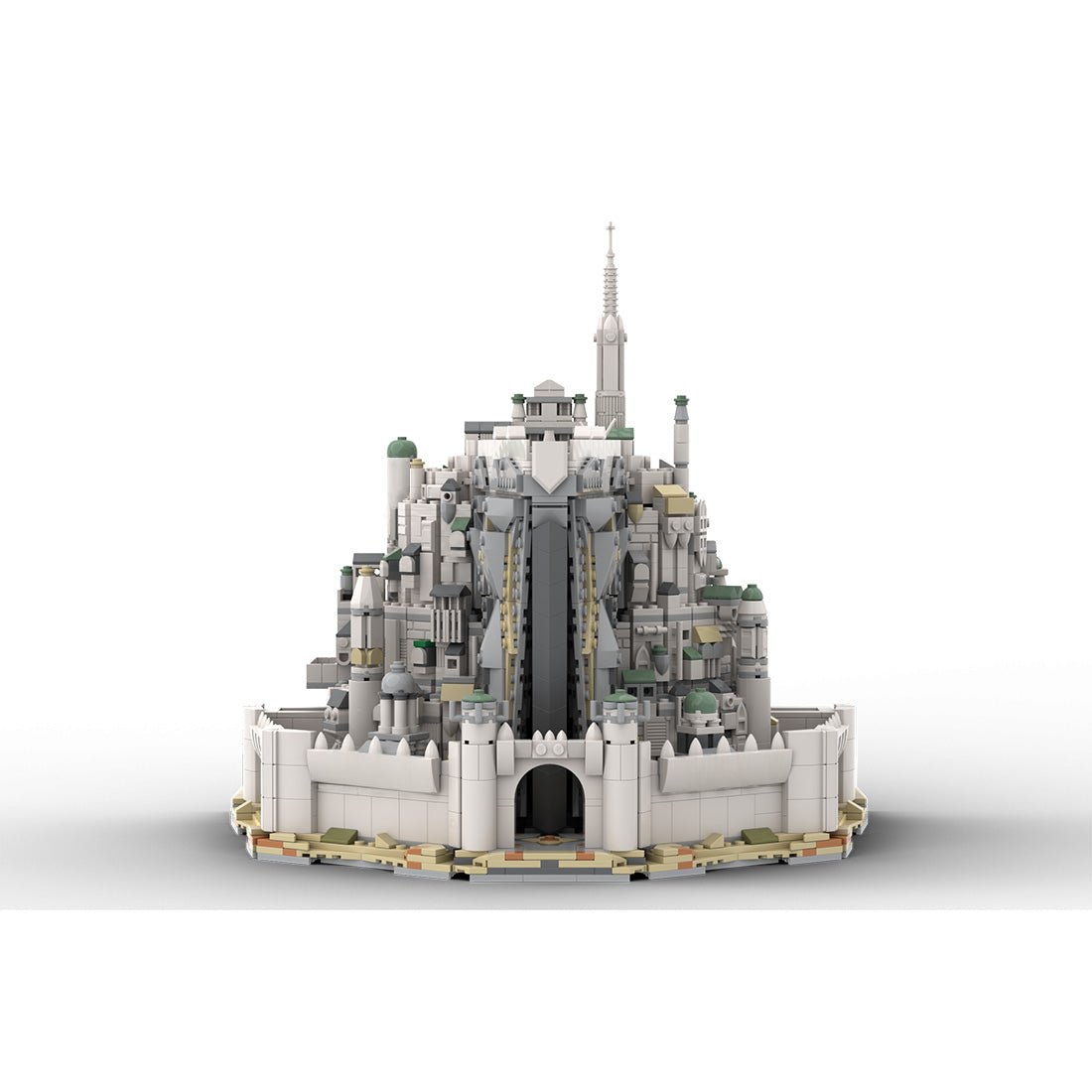 MOC - 253141 Smaller White City of Gondor from LOTR Klemmbausteine - LesDiy - Klemmbausteine