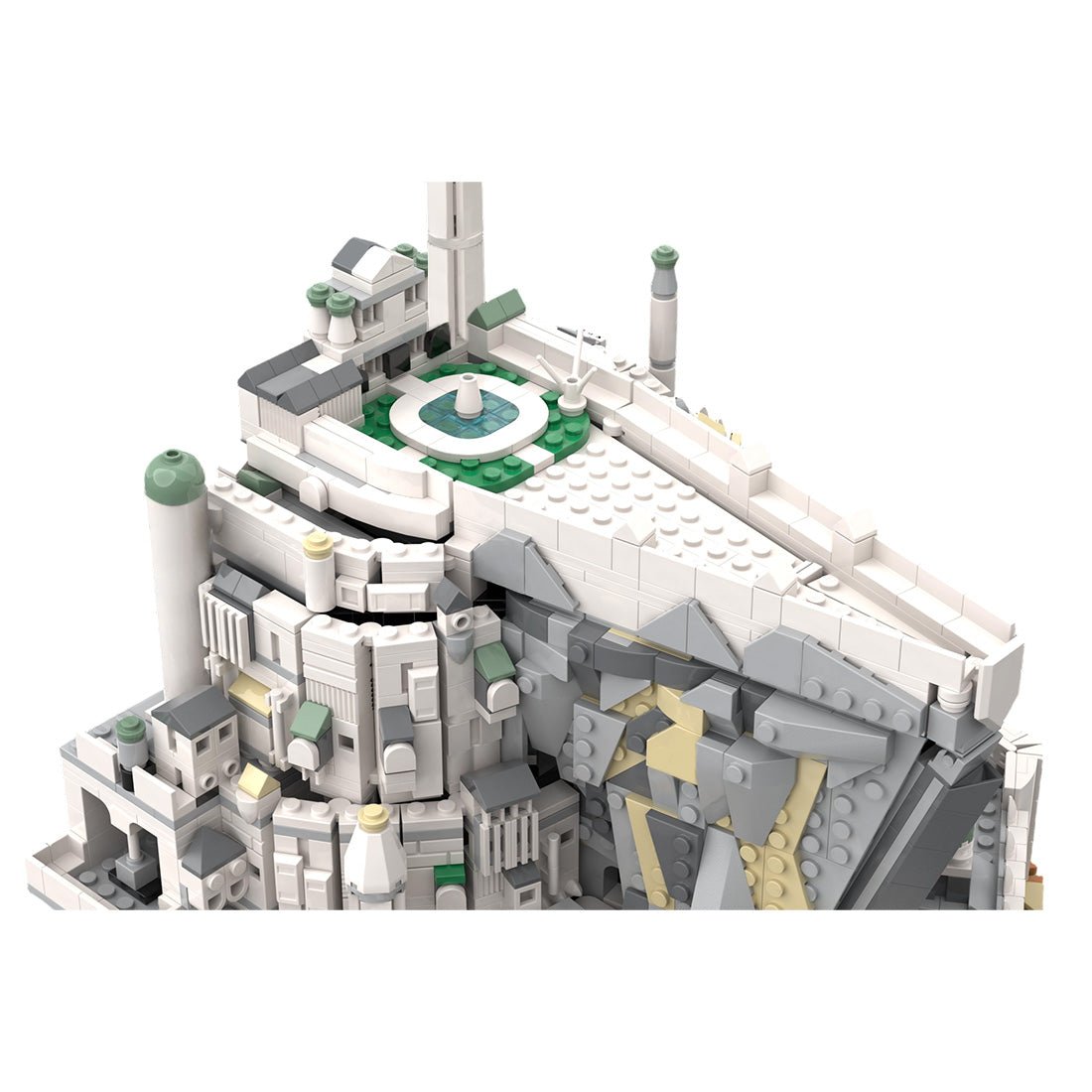 MOC - 253141 Smaller White City of Gondor from LOTR Klemmbausteine - LesDiy - Klemmbausteine