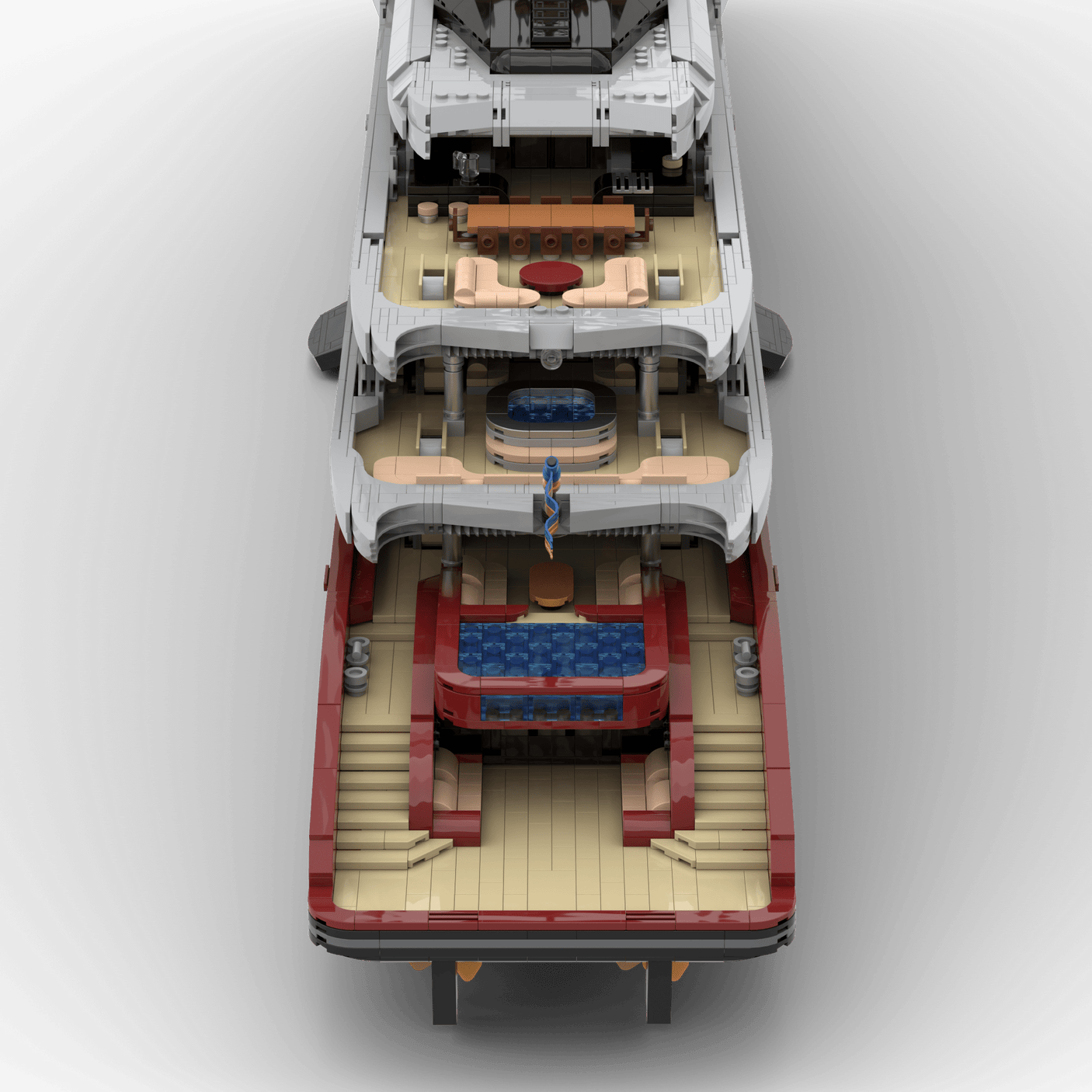 MOC - 254412 VELETTA Superyacht Klemmbausteine - LesDiy - Klemmbausteine