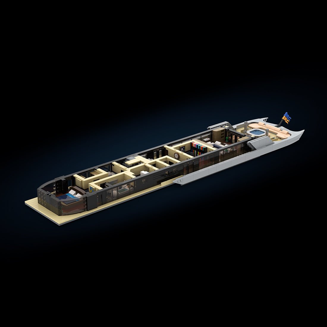 MOC - 254412 VELETTA Superyacht Part 4 Klemmbausteine - LesDiy - Klemmbausteine