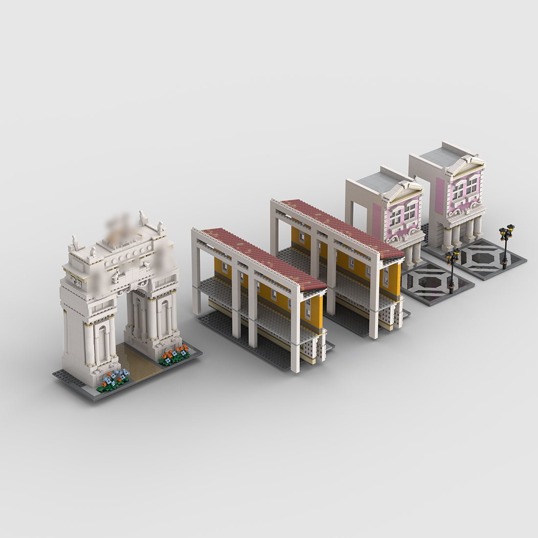 MOC-255860 Siegestor Klemmbausteine-LesDiy-Klemmbausteine
