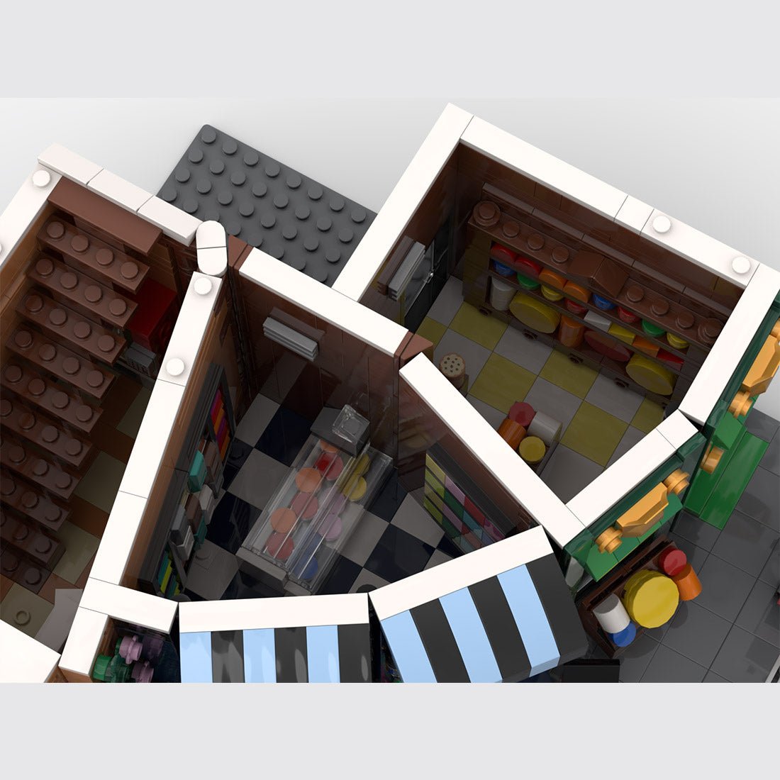 MOC - 256881 Holiday Corner Street Klemmbausteine - LesDiy - Klemmbausteine