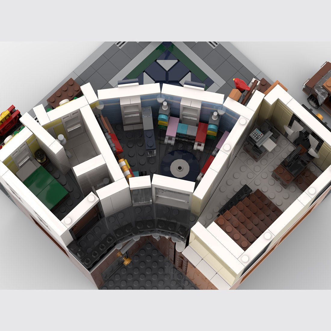 MOC - 256881 Holiday Corner Street Klemmbausteine - LesDiy - Klemmbausteine