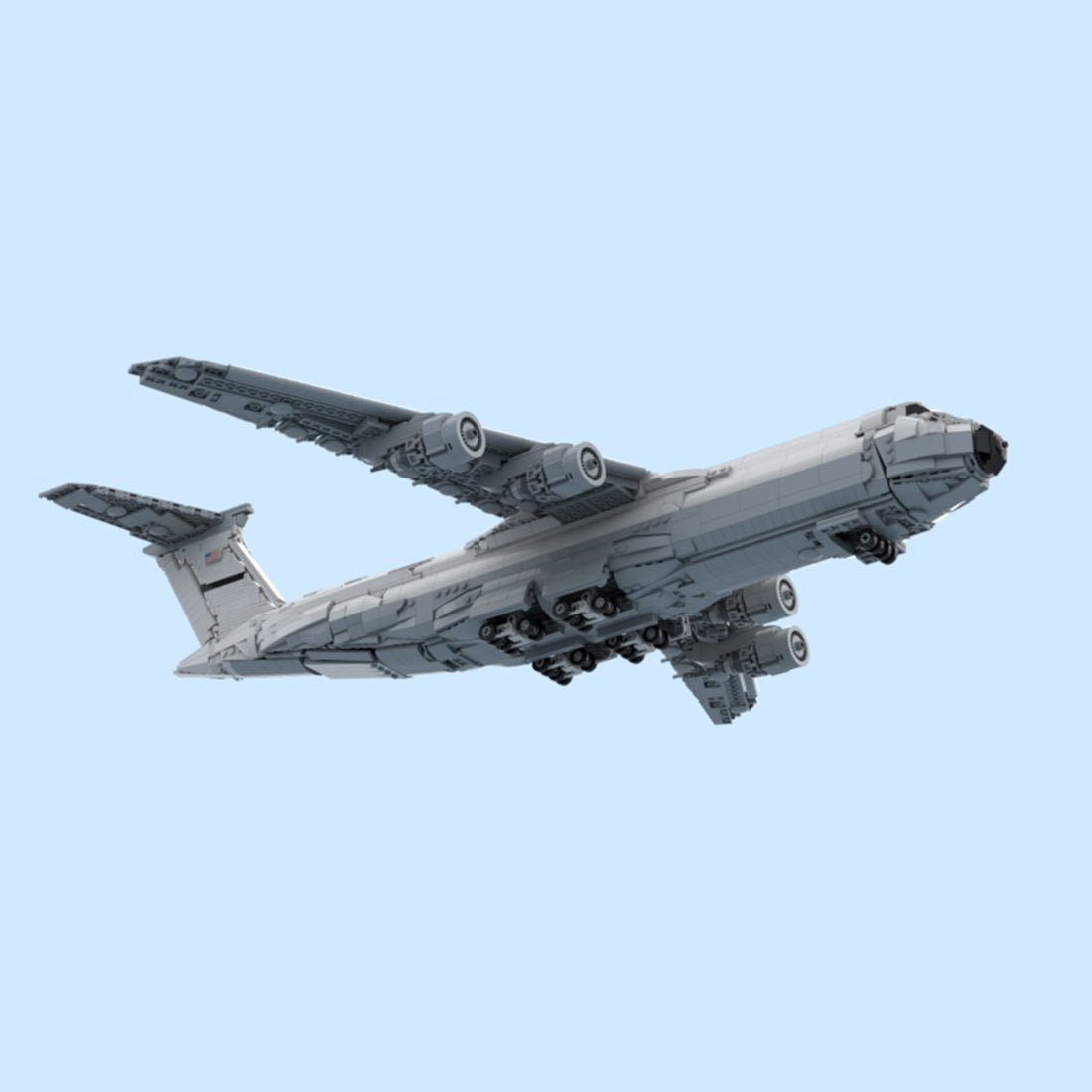 MOC-263691 alte USAF-Lackierung Lockheed C-5 Galaxy Klemmbausteine-LesDiy-Klemmbausteine