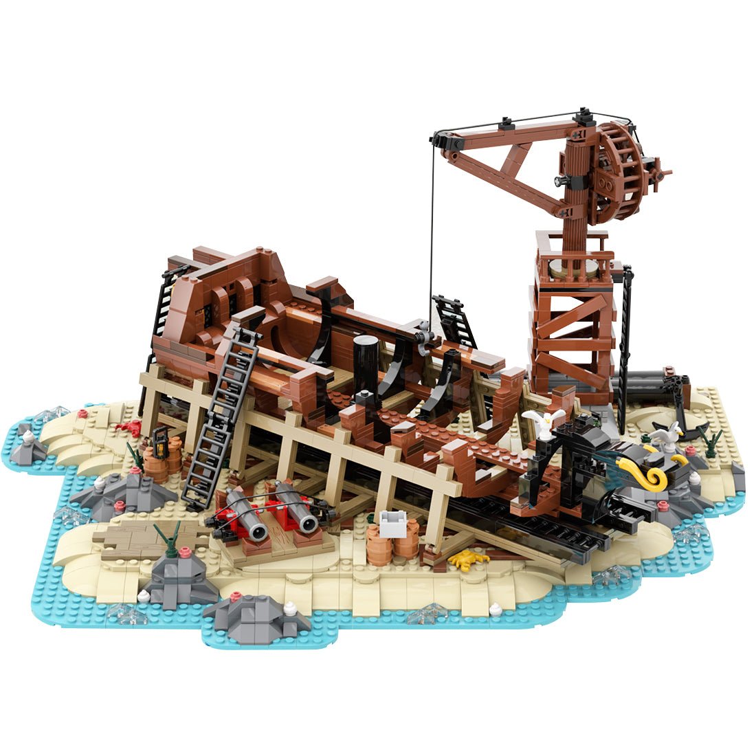 MOC-263761 Schiffswerft – Bucht der Seeleute Klemmbausteine-LesDiy-Klemmbausteine