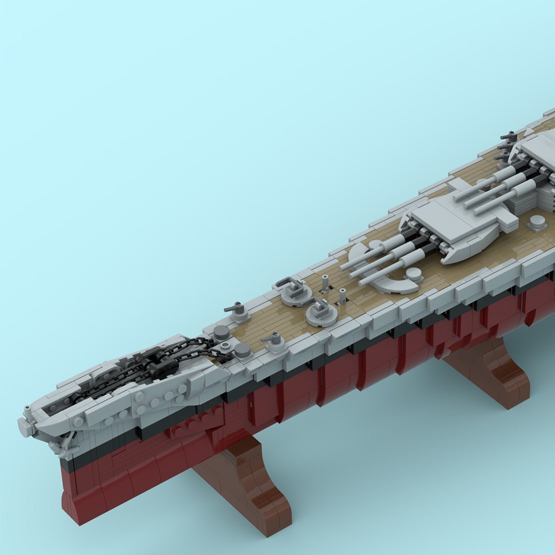 MOC-270039 Schlachtschiff der Iowa-Klasse Klemmbausteine-LesDiy-Klemmbausteine