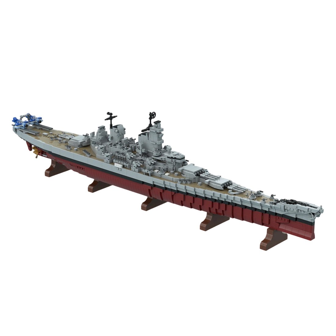 MOC-270039 Schlachtschiff der Iowa-Klasse Klemmbausteine-LesDiy-Klemmbausteine