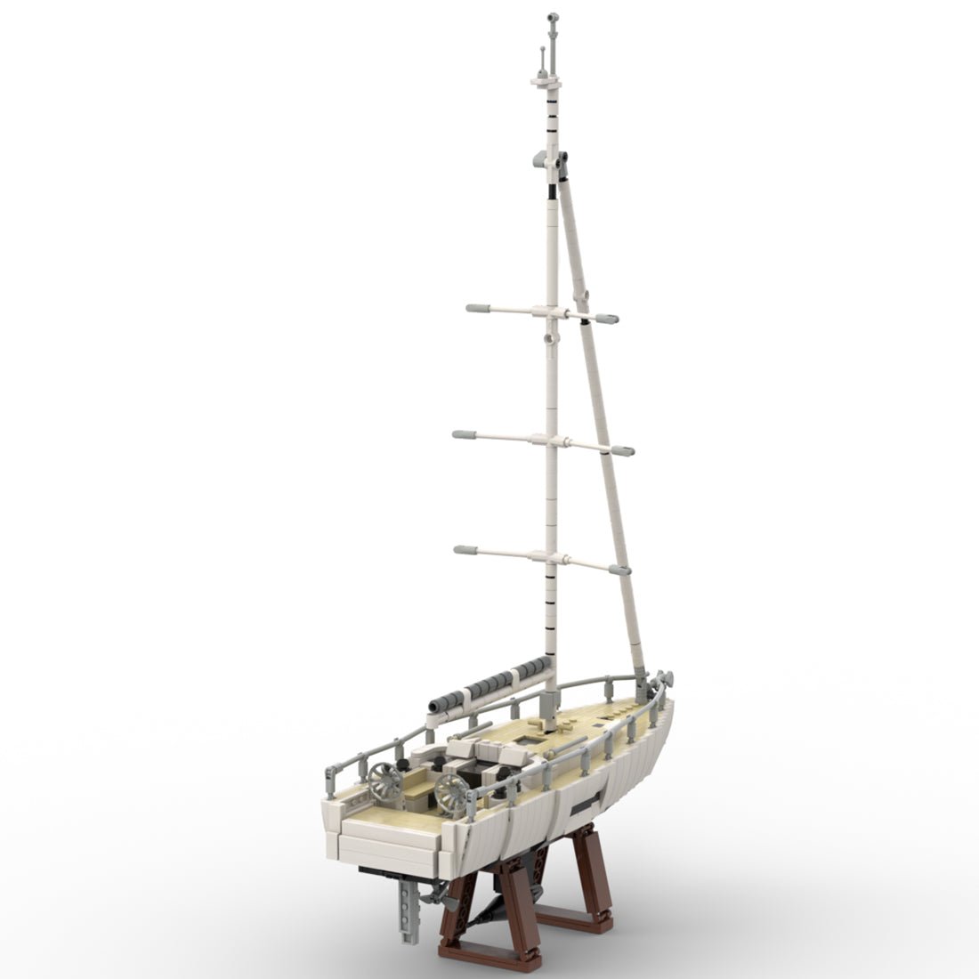 MOC-273023 Moderne Segelyacht Klemmbausteine-LesDiy-Klemmbausteine