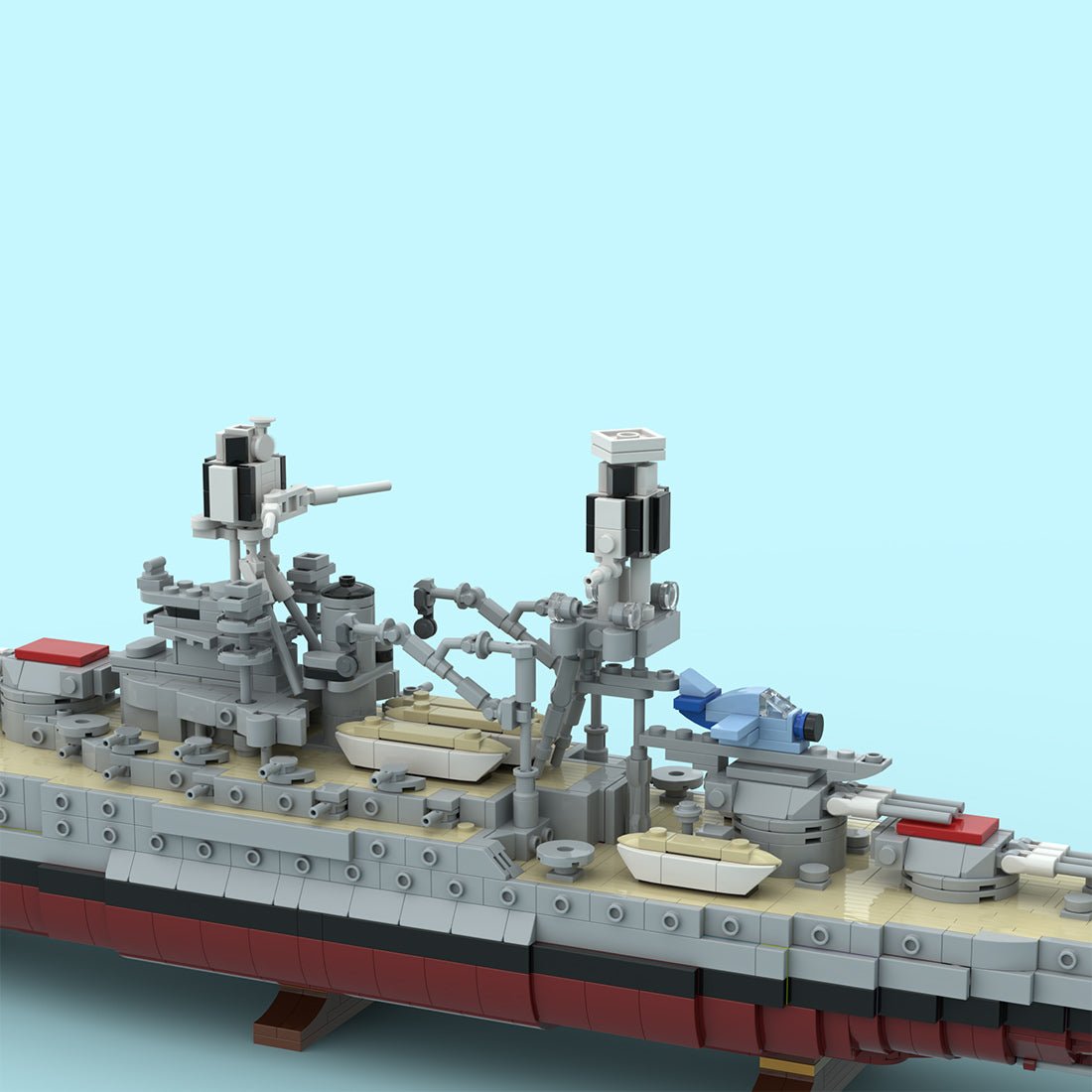MOC-275741 USS Arizona Klemmbausteine-LesDiy-Klemmbausteine