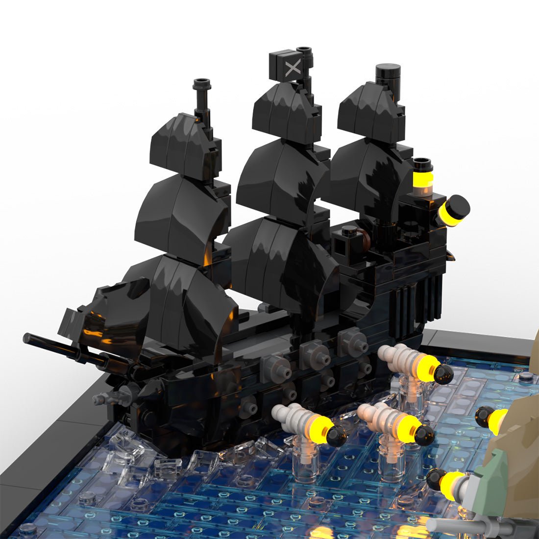 MOC-275985 LEGO Pirates of the Caribbean „Am Ende der Welt“ – Seeschlacht (Die Flying Dutchman gegen die Black Pearl) Klemmbausteine-LesDiy-Klemmbausteine