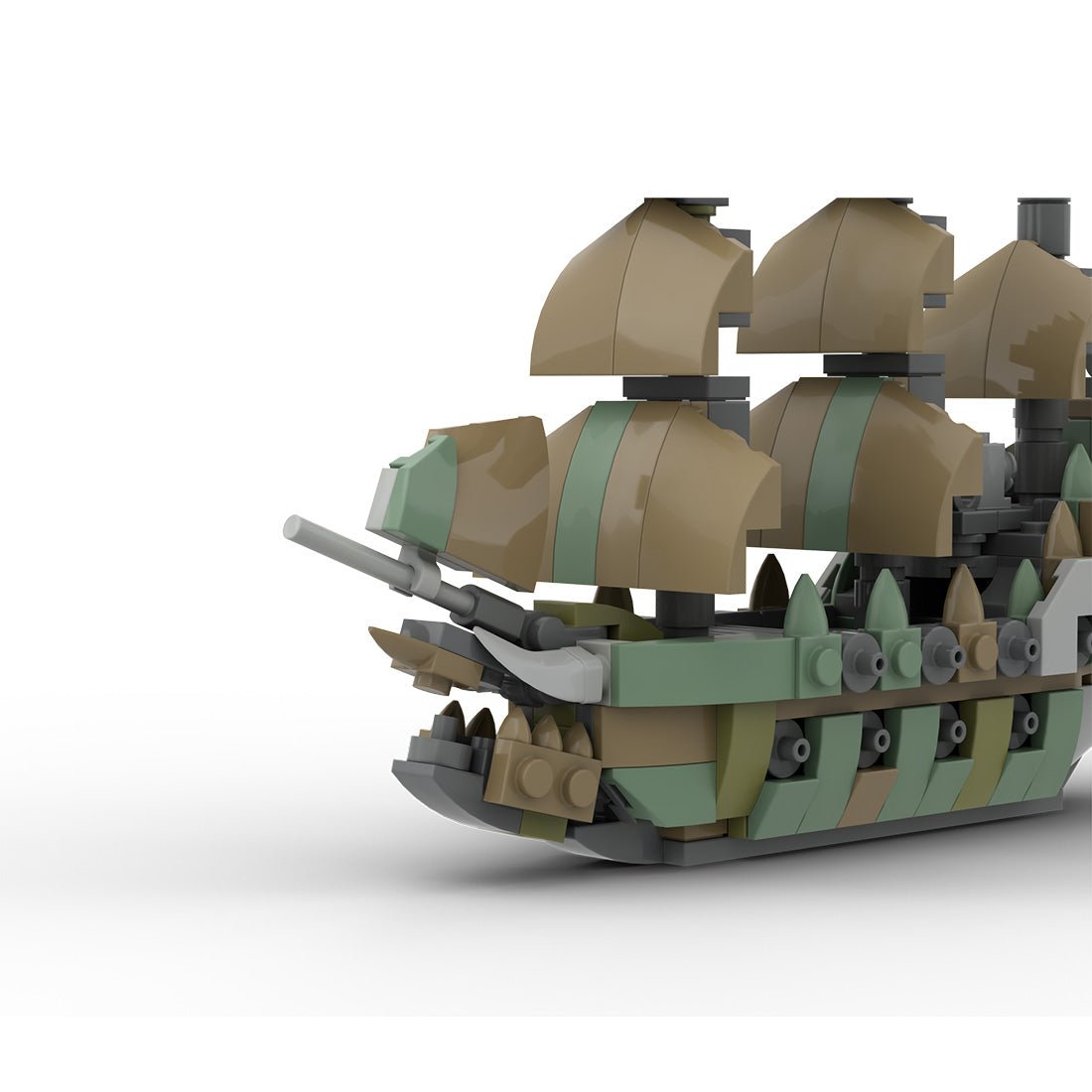 MOC-275987 LEGO Pirates of the Caribbean – Mini-Schiff „Flying Dutchman“ Klemmbausteine-LesDiy-Klemmbausteine