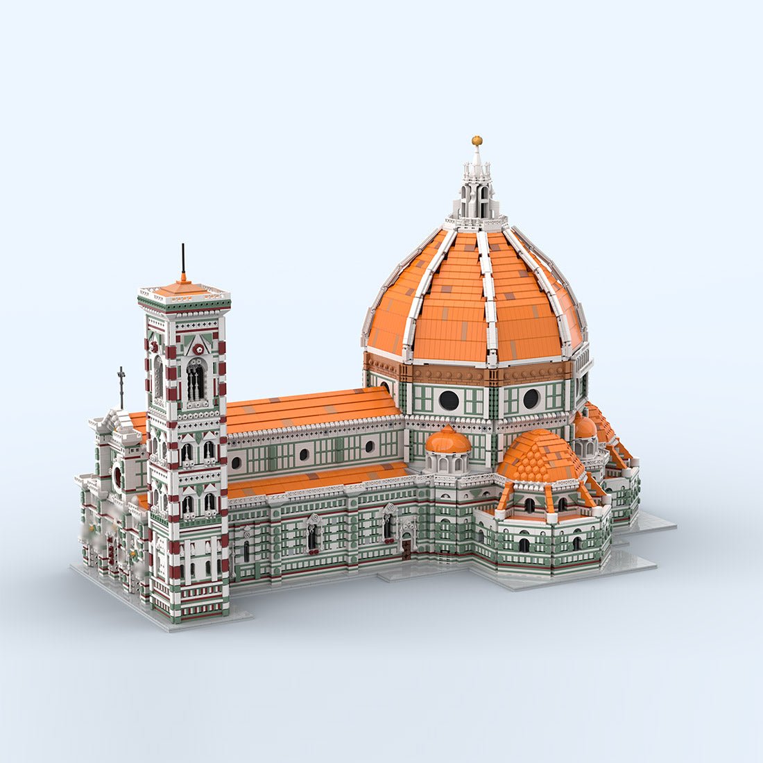 MOC-276083 Kathedrale von Florenz & Giottos Campanile Klemmbausteine-LesDiy-Klemmbausteine
