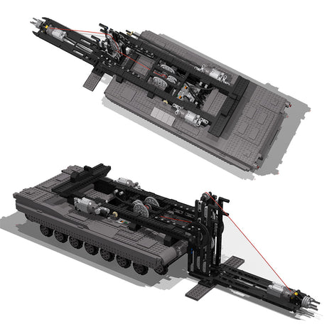 MOC - 29526 Ultimativer M1A2 - Panzer mit Brückenschicht Klemmbausteine - LesDiy - Klemmbausteine