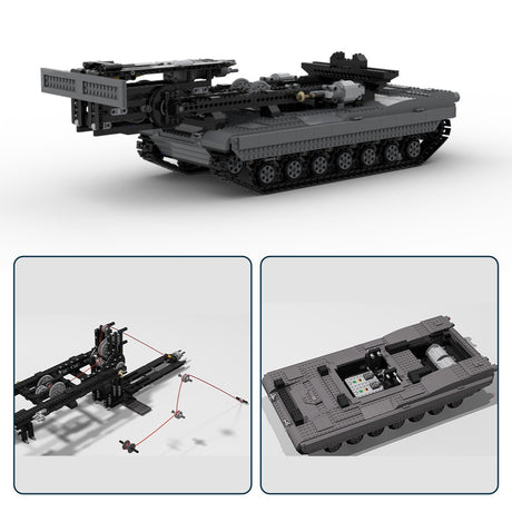 MOC - 29526 Ultimativer M1A2 - Panzer mit Brückenschicht Klemmbausteine - LesDiy - Klemmbausteine