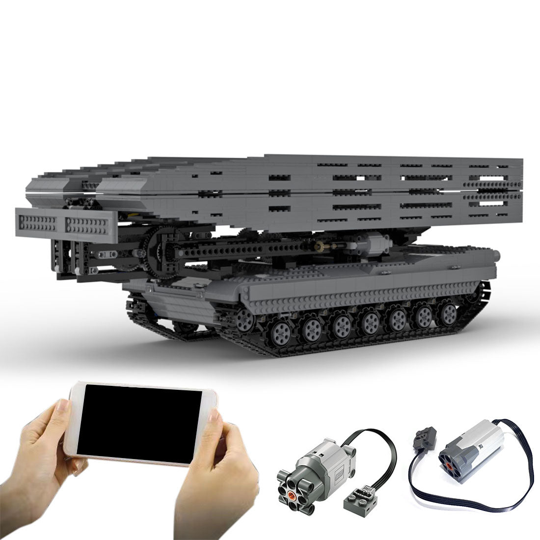 MOC - 29526 Ultimativer M1A2 - Panzer mit Brückenschicht Klemmbausteine - LesDiy - Klemmbausteine