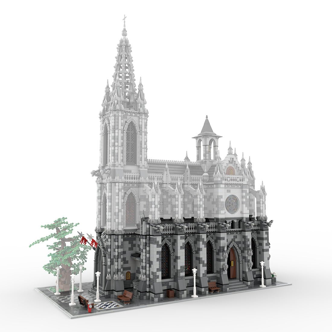 MOC - 29962 Gothic Cathedral Module A Klemmbausteine - LesDiy - Klemmbausteine