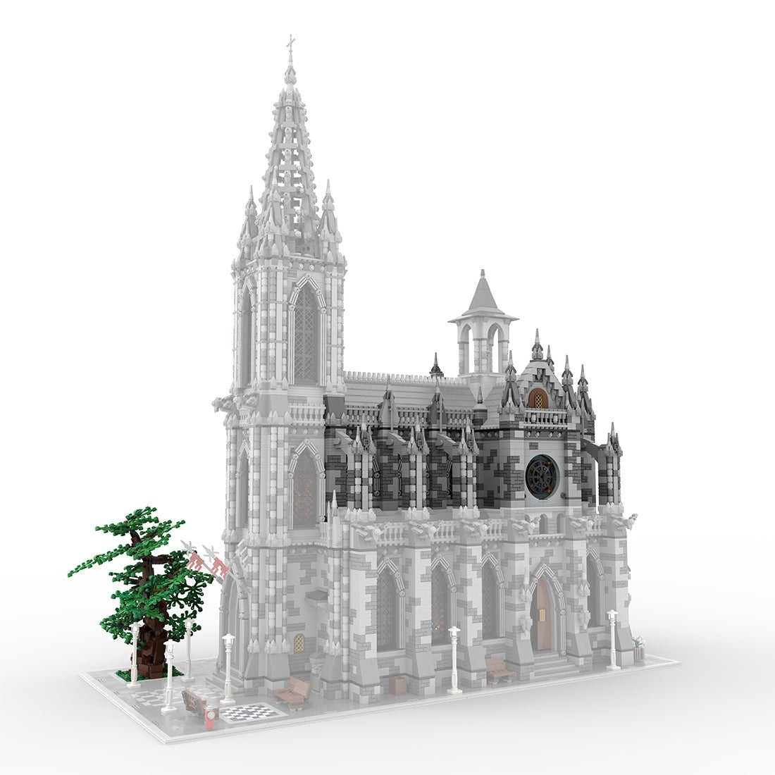 MOC - 29962 Gothic Cathedral Module B Klemmbausteine - LesDiy - Klemmbausteine