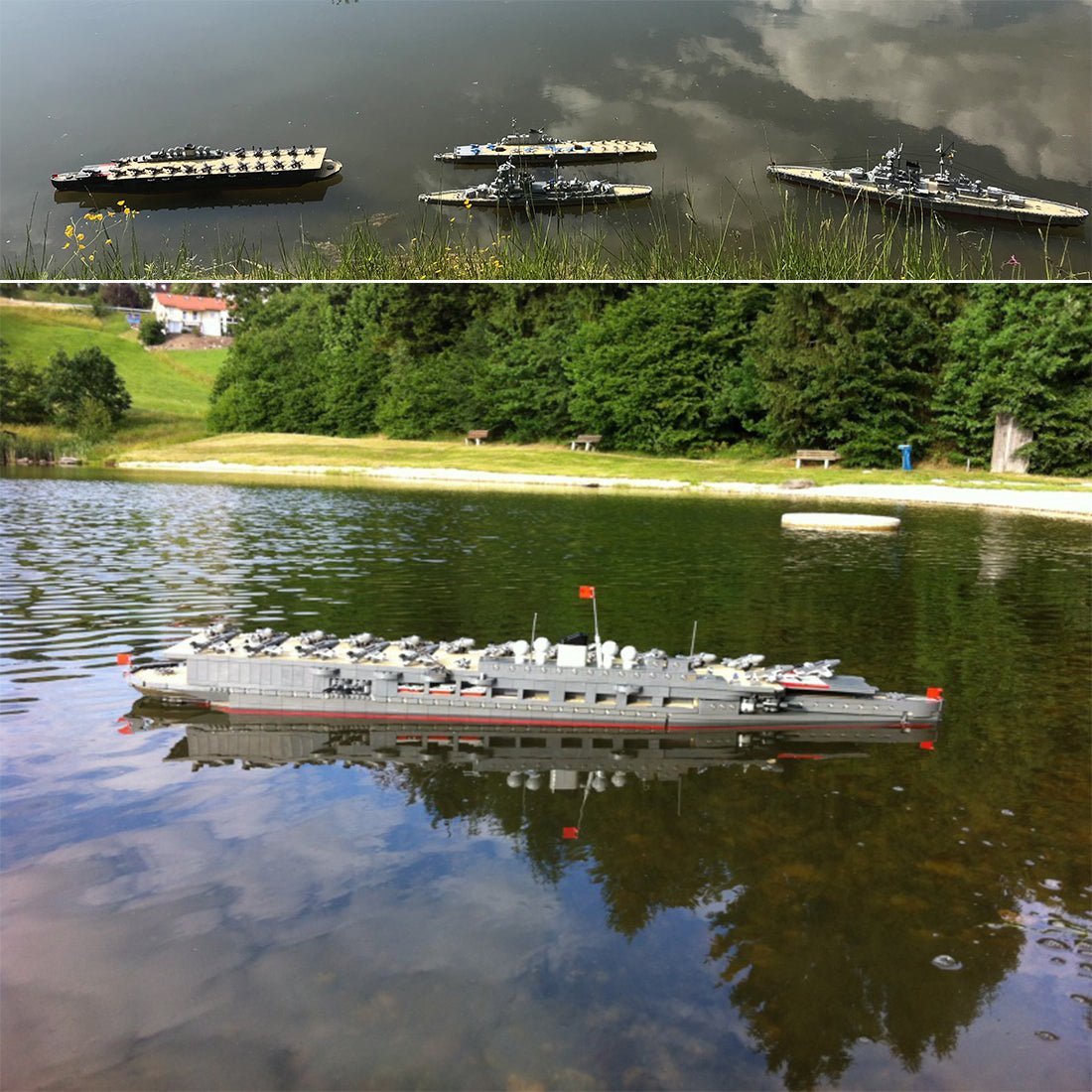 MOC - 34030 Graf Zeppelin Flugzeugträger Klemmbausteine - LesDiy - Klemmbausteine