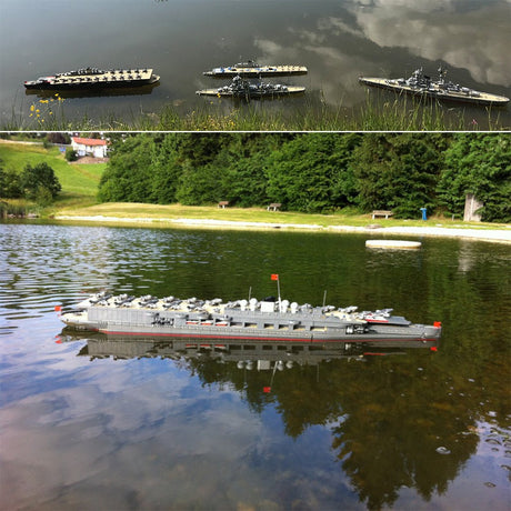 MOC - 34030 Graf Zeppelin Flugzeugträger Klemmbausteine - LesDiy - Klemmbausteine