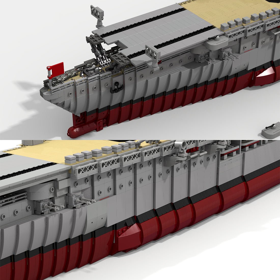 MOC - 34030 Graf Zeppelin Flugzeugträger Klemmbausteine - LesDiy - Klemmbausteine