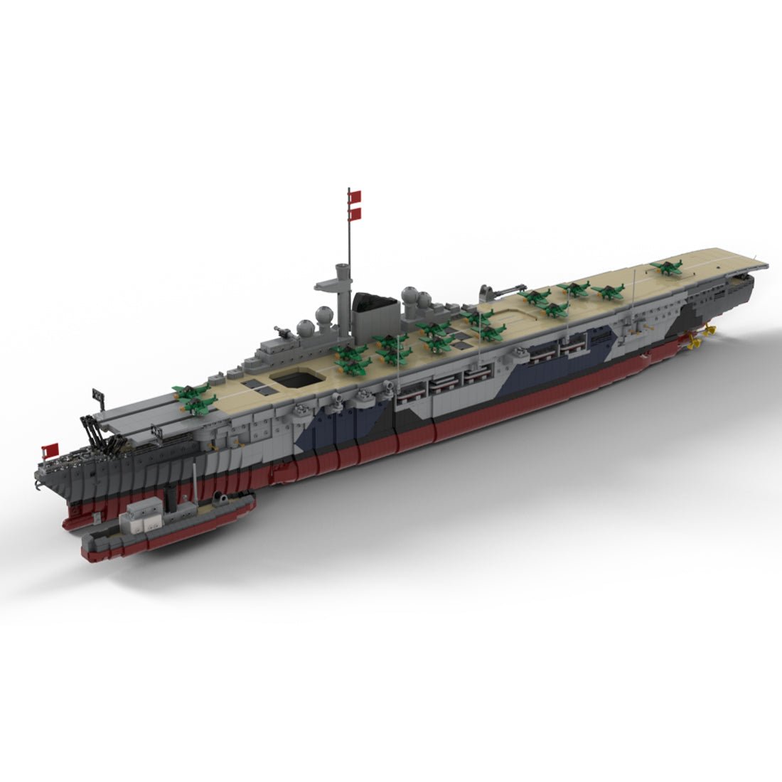 MOC - 34030 Graf Zeppelin Flugzeugträger Klemmbausteine - LesDiy - Klemmbausteine