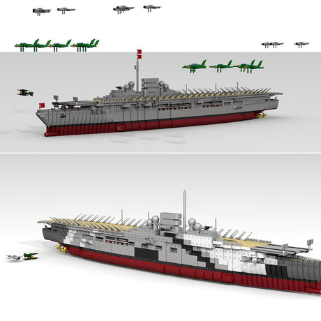 MOC - 34030 Graf Zeppelin Flugzeugträger Klemmbausteine - LesDiy - Klemmbausteine