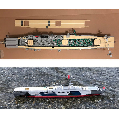 MOC - 34030 Graf Zeppelin Flugzeugträger Klemmbausteine - LesDiy - Klemmbausteine