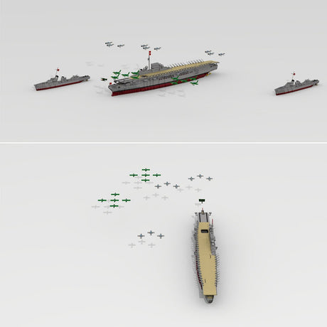 MOC - 34030 Graf Zeppelin Flugzeugträger Klemmbausteine - LesDiy - Klemmbausteine