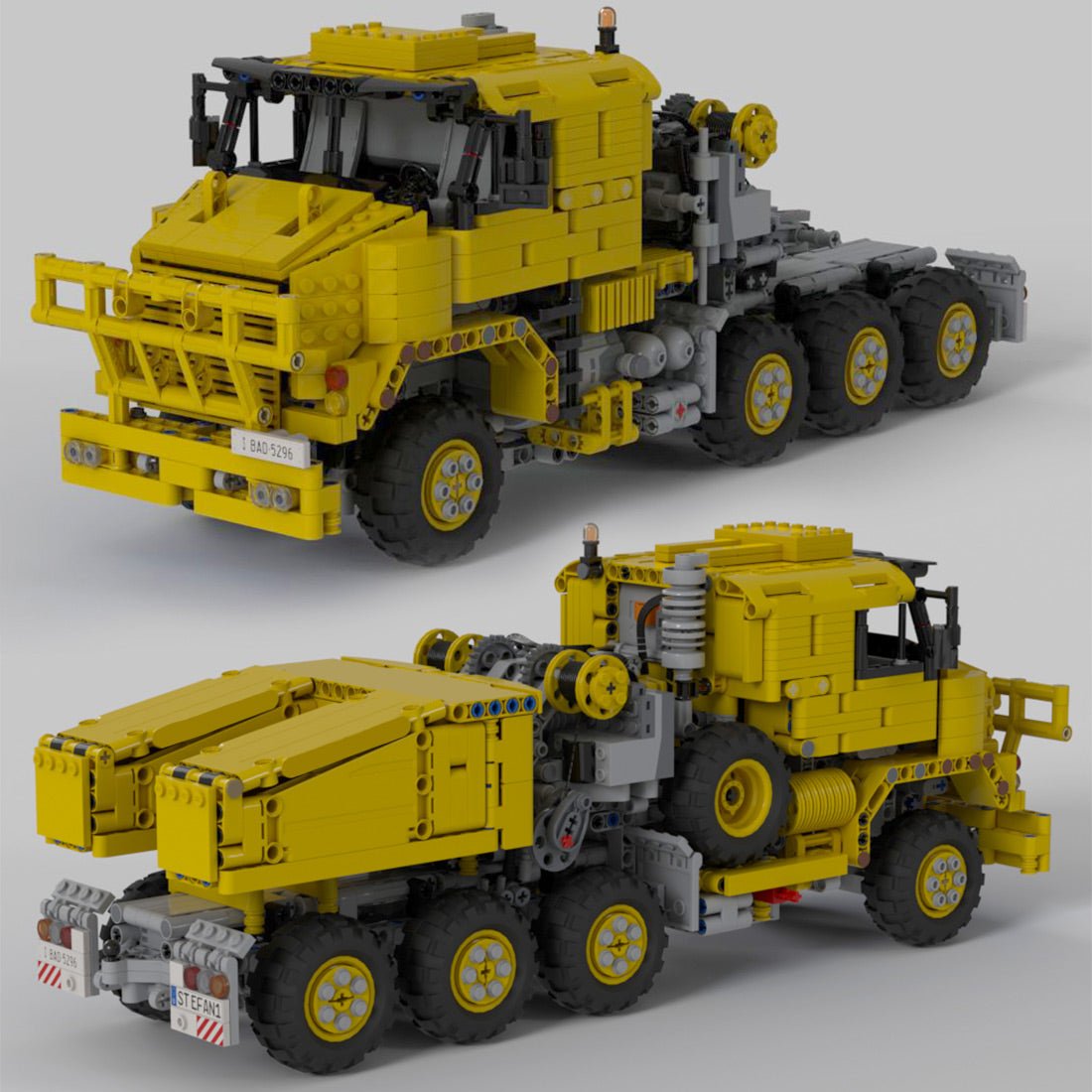 MOC - 34732 Schwerlasttransporter mit Aufhängungsmodell - LesDiy - Klemmbausteine