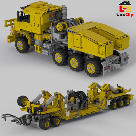 MOC - 34732 Schwerlasttransporter mit Aufhängungsmodell - LesDiy - Klemmbausteine