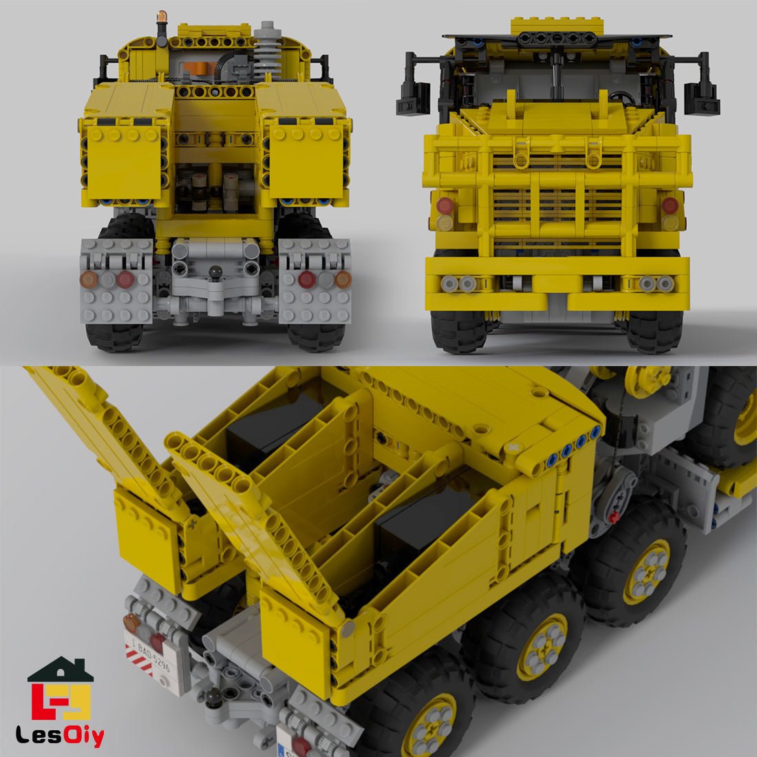 MOC - 34732 Schwerlasttransporter mit Aufhängungsmodell - LesDiy - Klemmbausteine