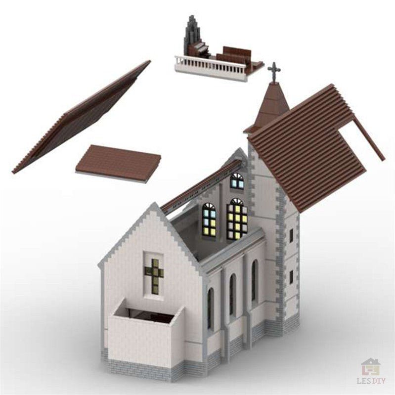 MOC - 34956 Die Kirche Klemmbausteine - LesDiy - Klemmbausteine