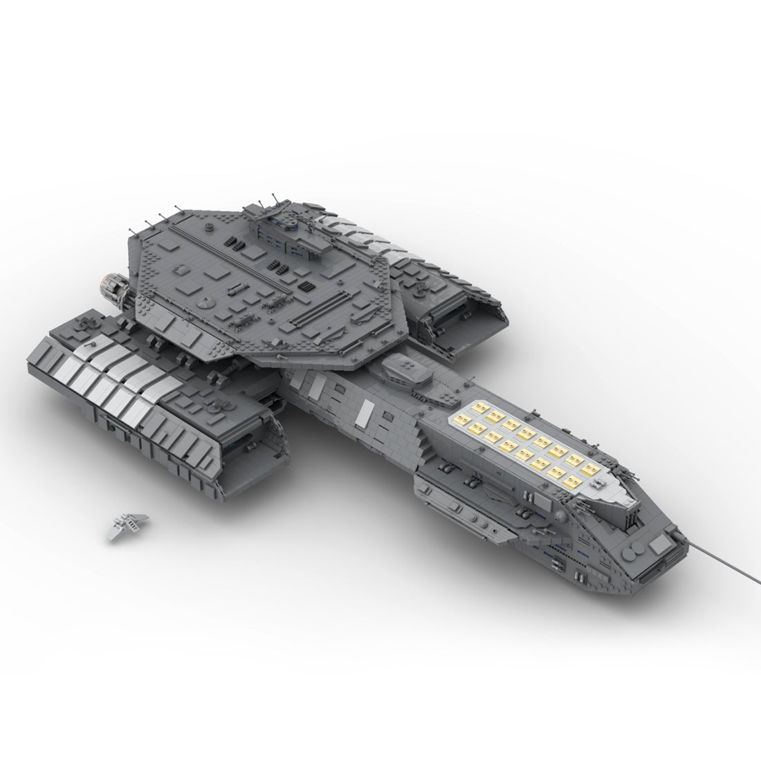 MOC - 35381 USS Daedalus Sci - Fi - Schlachtschiff Klemmbausteine - LesDiy - Klemmbausteine