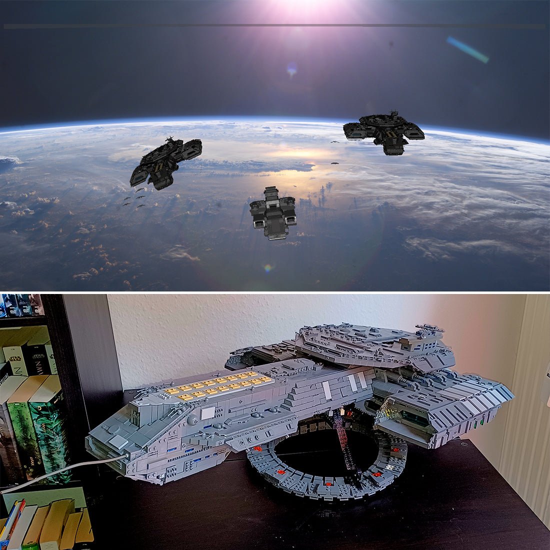 MOC - 35381 USS Daedalus Sci - Fi - Schlachtschiff Klemmbausteine - LesDiy - Klemmbausteine