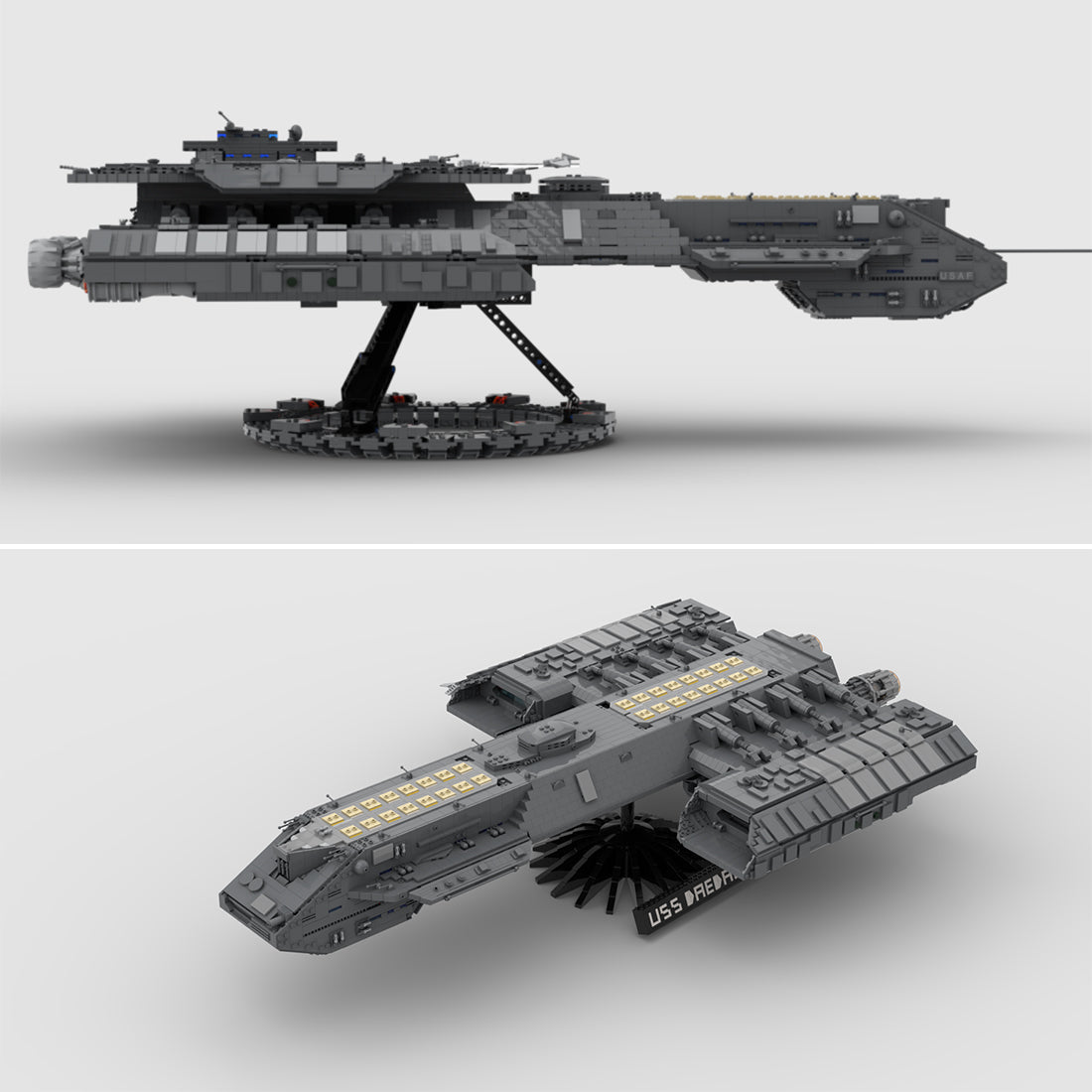 MOC - 35381 USS Daedalus Sci - Fi - Schlachtschiff Klemmbausteine - LesDiy - Klemmbausteine