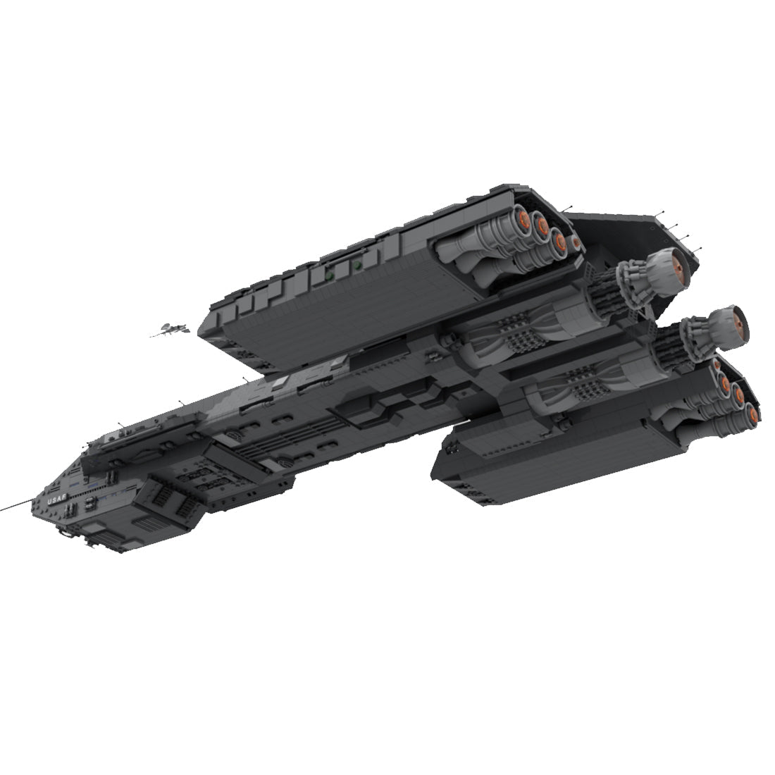 MOC - 35381 USS Daedalus Sci - Fi - Schlachtschiff Klemmbausteine - LesDiy - Klemmbausteine