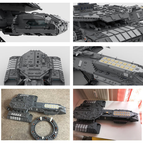 MOC - 35381 USS Daedalus Sci - Fi - Schlachtschiff Klemmbausteine - LesDiy - Klemmbausteine