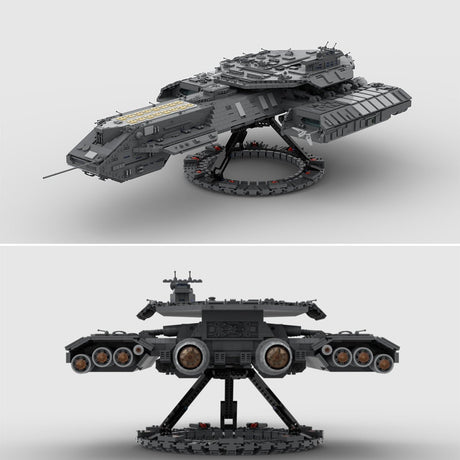 MOC - 35381 USS Daedalus Sci - Fi - Schlachtschiff Klemmbausteine - LesDiy - Klemmbausteine