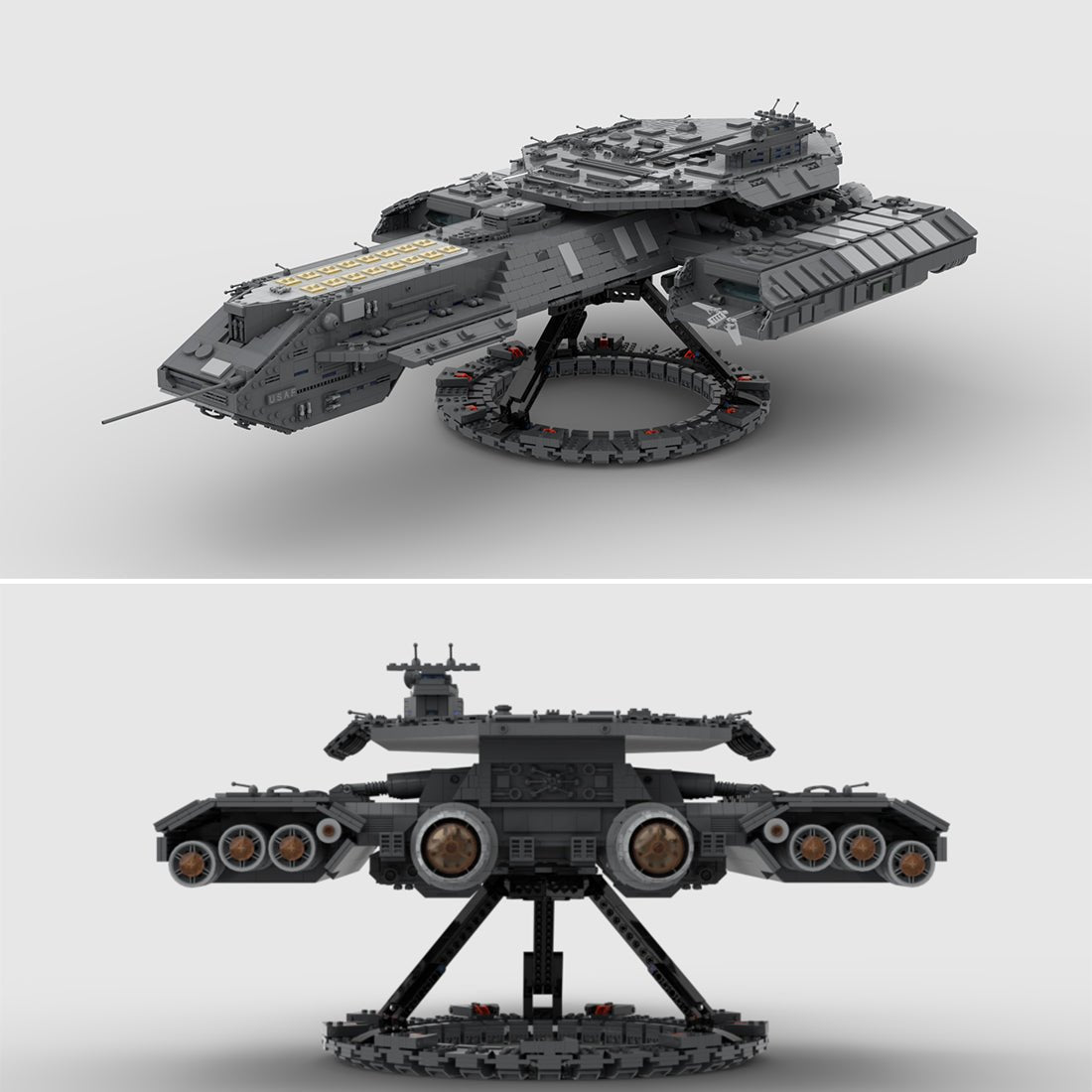 MOC - 35381 USS Daedalus Sci - Fi - Schlachtschiff Klemmbausteine - LesDiy - Klemmbausteine