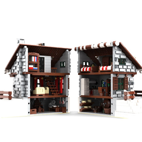 MOC - 38793 Winter Chalet Klemmbausteine - LesDiy - Klemmbausteine
