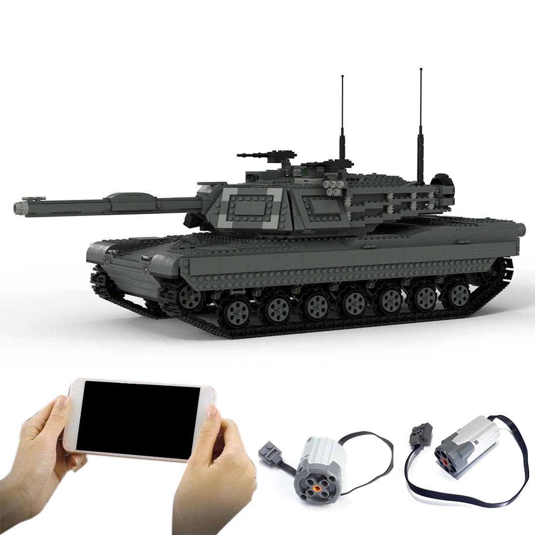 MOC - 38891 Ultimativer M1A2 - Panzer Klemmbausteine - LesDiy - Klemmbausteine