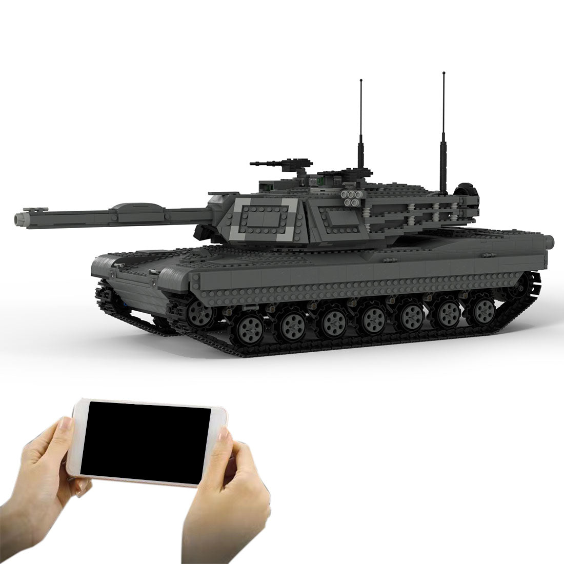 MOC - 38891 Ultimativer M1A2 - Panzer Klemmbausteine - LesDiy - Klemmbausteine