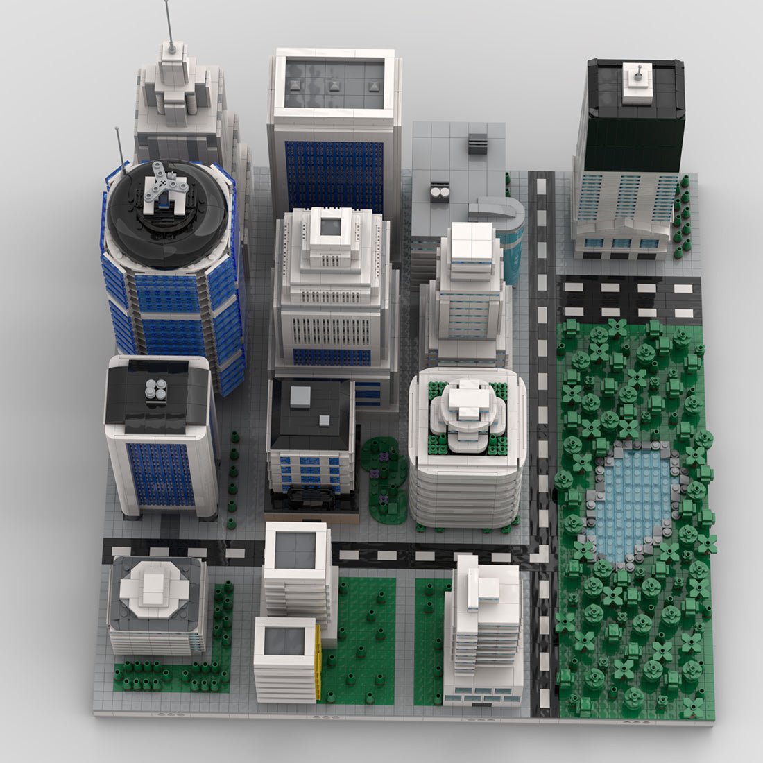 MOC - 41985 Skyscraper Modular City Klemmbausteine - LesDiy - Klemmbausteine