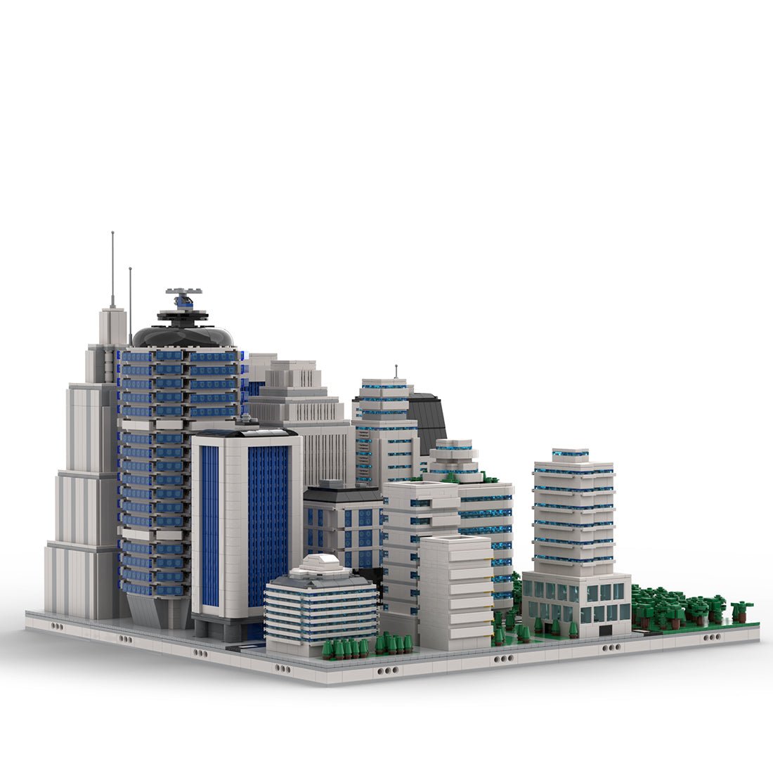 MOC - 41985 Skyscraper Modular City Klemmbausteine - LesDiy - Klemmbausteine