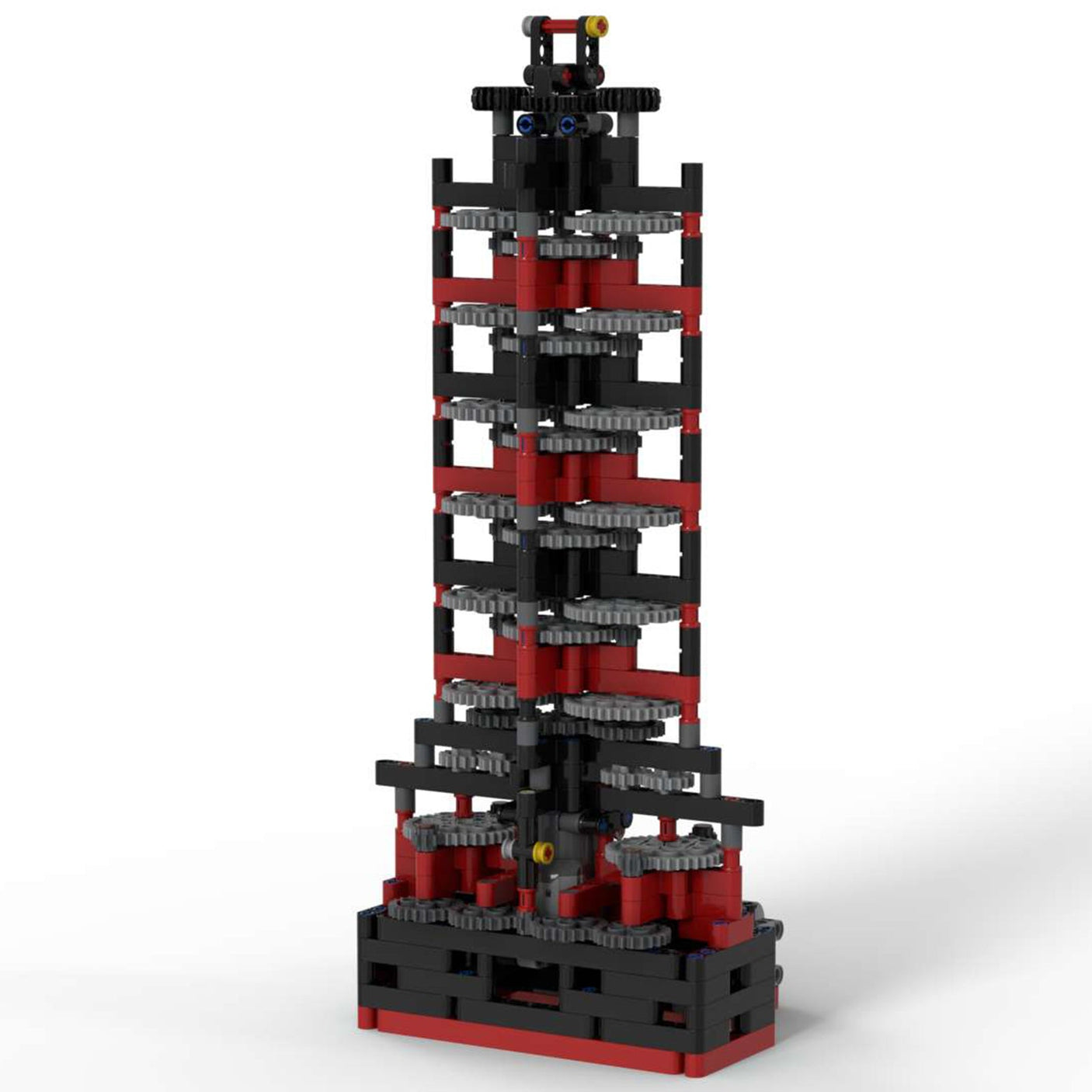 MOC - 42806 Billion to One Gearing Tower Klemmbausteine - LesDiy - Klemmbausteine