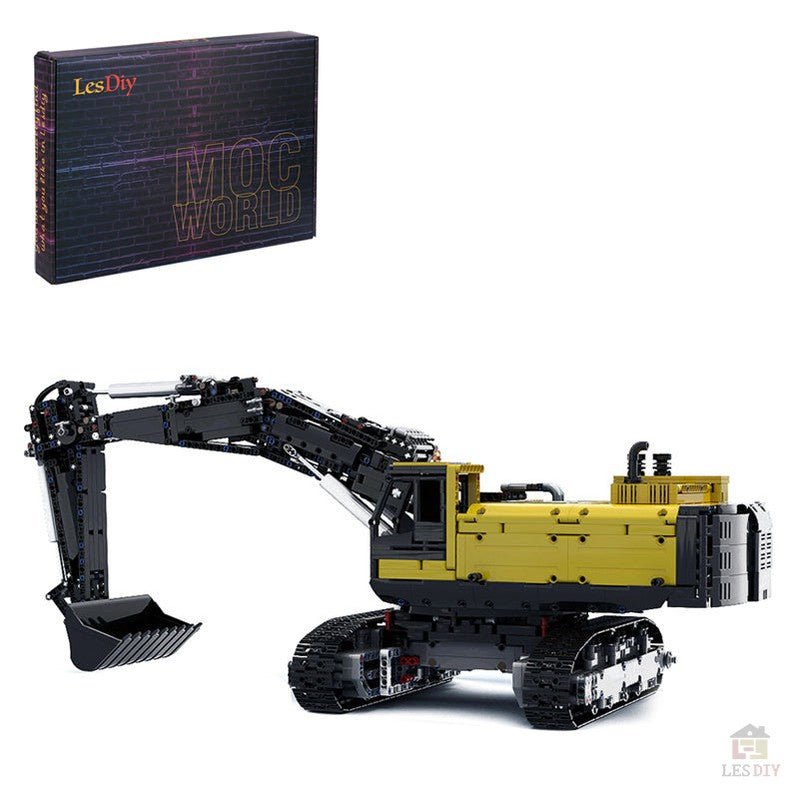 MOC - 43636 Technik Volvo EC750 Bagger - LesDiy - Klemmbausteine