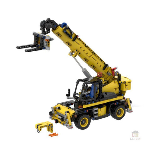 MOC - 43871 Technik JCB Roto Telehandler - LesDiy - Klemmbausteine