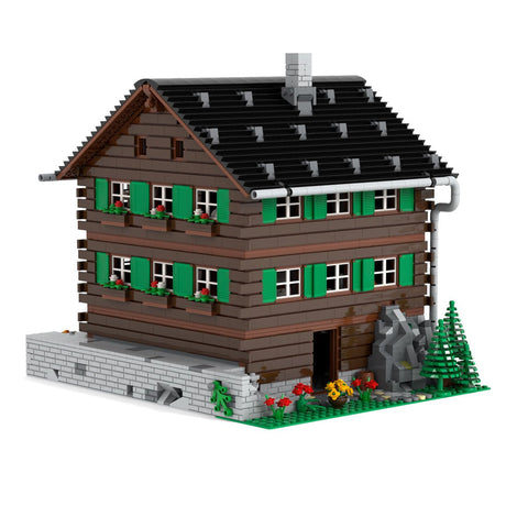 MOC - 44705 Swiss Mountain Chalet Klemmbausteine - LesDiy - Klemmbausteine