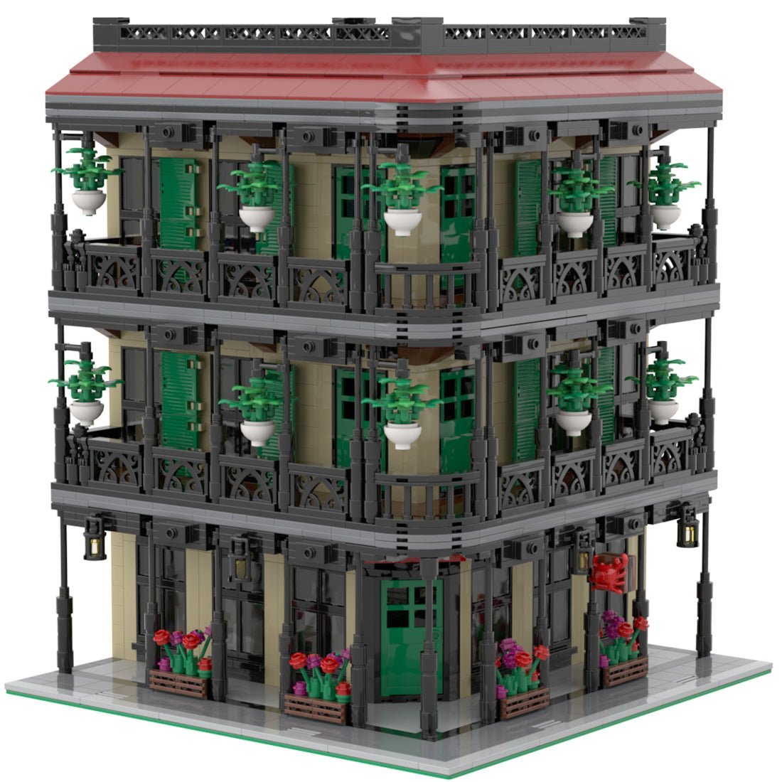 MOC - 44943 New Orleans Seafood Restaurant Klemmbausteine - LesDiy - Klemmbausteine